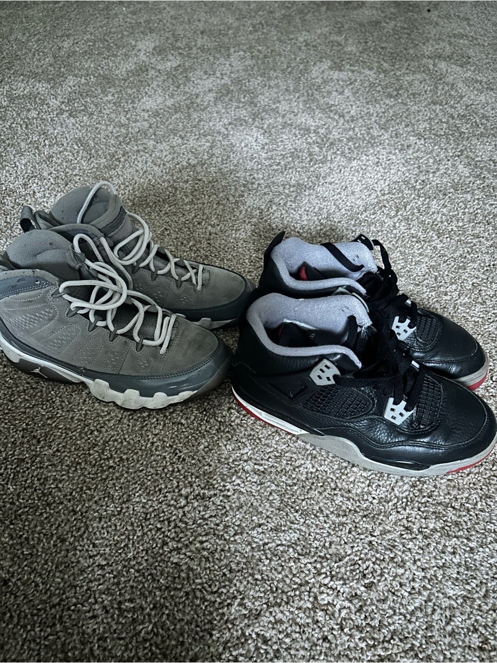 Jordan Kids Black and Gray Sneakers Set